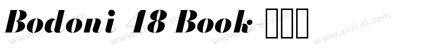 Bodoni 48 Book字体转换